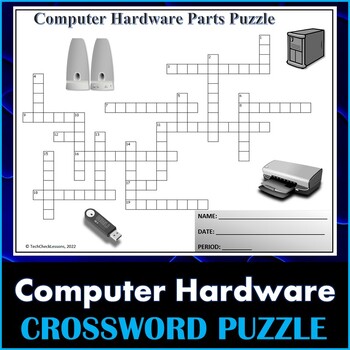 Preview of Computer Hardware Parts Crossword Puzzle