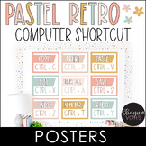 Computer Keyboard Shortcut Posters - Pastel Retro