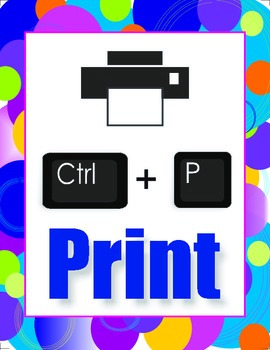 Preview of Computer Keyboard Shortcuts for Technology/Computer Lab Classroom