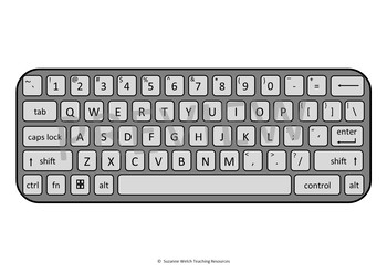 computer keyboard printout