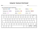 Computer Keyboard Worksheet | Teachers Pay Teachers