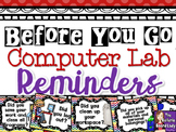 Computer Lab - Before You Go Posters