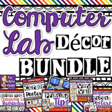 Computer Lab Decor BUNDLE - Rainbow Design