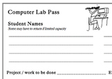 Computer Lab Pass