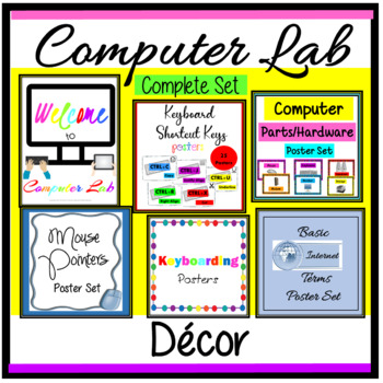 Preview of Computer Lab Posters & Decor Bundle
