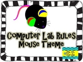 Computer Lab Rules Posters (Mouse Theme)