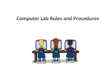 Preview of Computer Lab Rules and Procedures