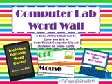 Computer Lab Technology Editable Word Wall Cards