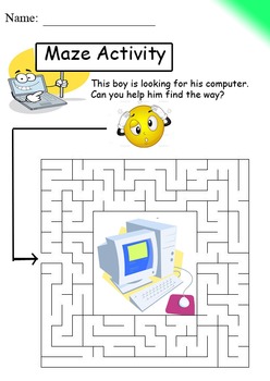 Computer Maze by Smart Mindz | TPT