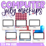 Computer Mockup for Digital Resources | JULY Edition {Pin Size}