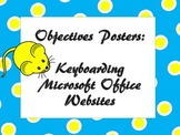 Computer Objectives Posters: Keyboarding, Microsoft Office