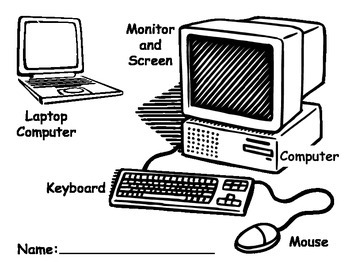 Computer Parts Coloring Worksheets Teaching Resources Tpt