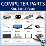 Computer Parts Cut, Sort and Paste Worksheet