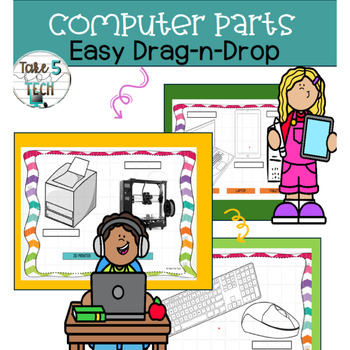 Preview of Computer Parts-Hardware-Easy Drag and Drop PowerPoint