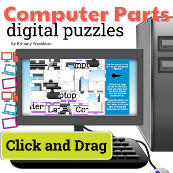 Preview of Computer Parts Technology Themed Digital Puzzles