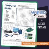 Label Parts Of Computer Word Search Puzzle Vocabulary Acti