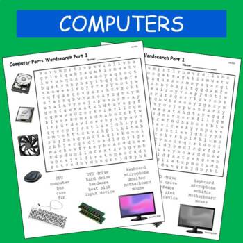 Computer Parts Word Search - WordMint