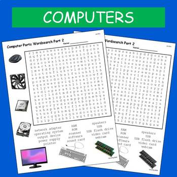 Computer Parts Word Search - WordMint