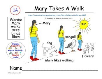 Preview of Computer Reading: Mary Takes A Walk #1A Fiction