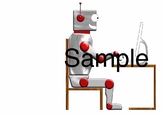 Computer Robot Clip Art / Images-  Great for Behavior Management
