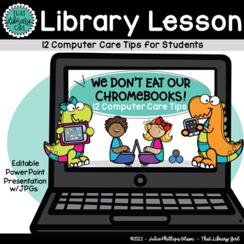 Preview of Computer Rules Lesson | Technology Computer Care | We Don't Eat our Classmates