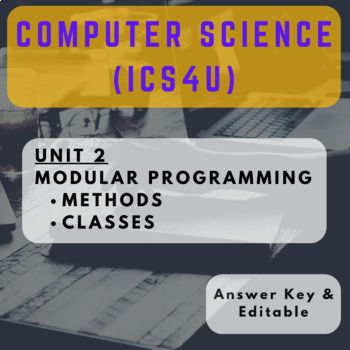 Preview of [LESSON]Computer Science 12 (ICS4U) - Unit 2 (Modular Programming)