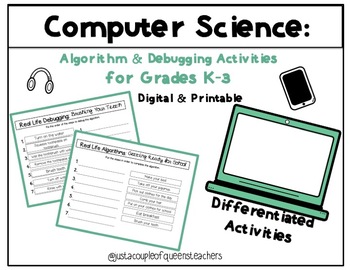 Preview of Computer Science Algorithms and Debugging