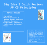 Computer Science Big Idea 3 Bundle - AP CS Principles Review