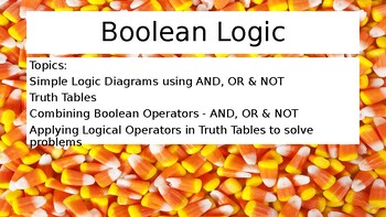 Preview of Computer Science - Boolean Logic - Teaching PowerPoint