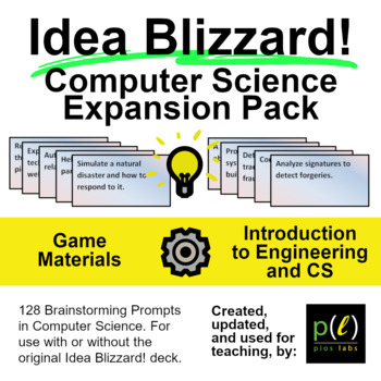 Preview of Computer Science Brainstorming Expansion Pack for Idea Blizzard Engineering Game