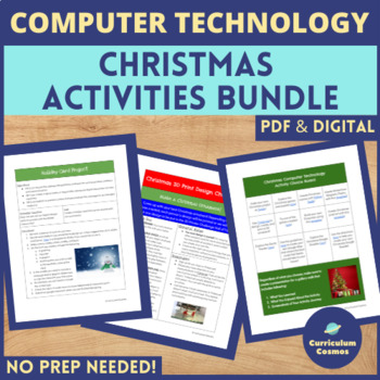 Preview of Computer Science Christmas Activities Bundle