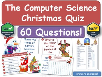 Preview of Computer Science Christmas Quiz! (ICT, Computing, Technology)