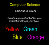 Computer Science - Color Word Game