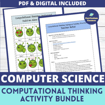Preview of Computer Science Computational Thinking and Coding Practice Activities Bundle