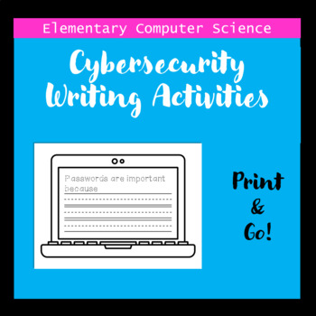 Preview of Computer Science Cybersecurity Writing Activities