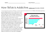 Computer Science How TikTok Is Addictive Article and Refle
