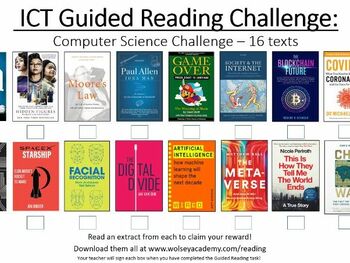Preview of Computer Science – Literacy/Guided Reading Task - ALL 16 ACTIVITY SHEETS