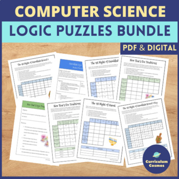 Preview of Computer Science Logic Puzzle Bundle