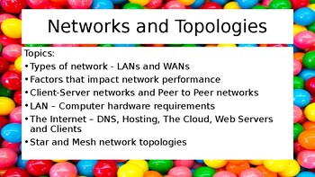 Preview of Computer Science - Networks & Topologies - Teaching PowerPoints