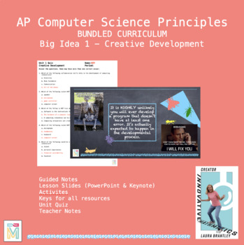 Preview of Computer Science Principles Bundle: Big Idea 1 - Creative Development
