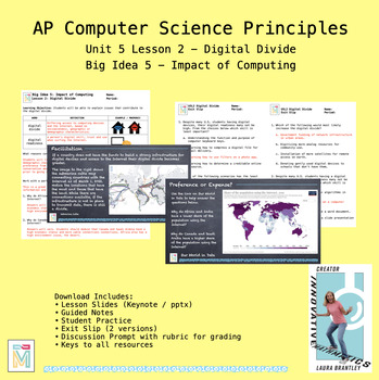 Preview of Computer Science Principles: Digital Divide (Big Idea 5 Lesson 2)