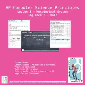 Preview of Computer Science Principles: Hexadecimal System (Big Idea 2 Lesson 3)