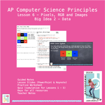 Preview of Computer Science Principles: Pixels, RGB & Images (Big Idea 2 Lesson 6)