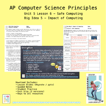 Preview of Computer Science Principles: Safe Computing (Big Idea 5 Lesson 6)