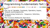 Computer Science - Programming Fundamentals Part 1 - Teach