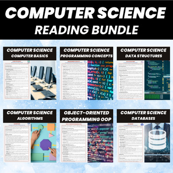 Preview of Computer Science Reading Worksheets Bundle | Computer Science Reading Centers