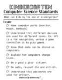 Computer Science Standards Posters (Nevada Standards) "I C