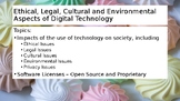 Computer Science - Technology and Society - Teaching PowerPoints