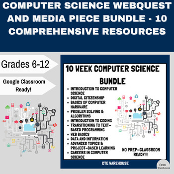 Preview of Computer Science WebQuest and Media Piece Bundle - 10 Comprehensive Resources