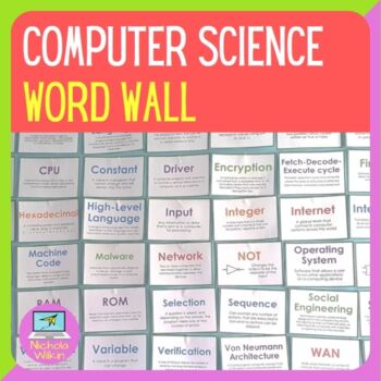 Preview of Computer Science Word Wall Display